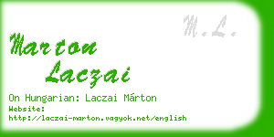 marton laczai business card